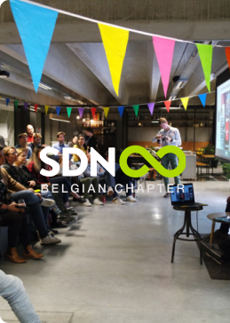 Publiek bij een evenement van het Belgische Service Design Netwerk